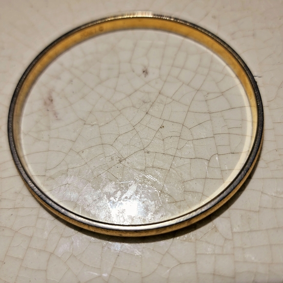 Vintage Monet brush gold texture bangle bracelet #bangle #braceletstack - Picture 5 of 7